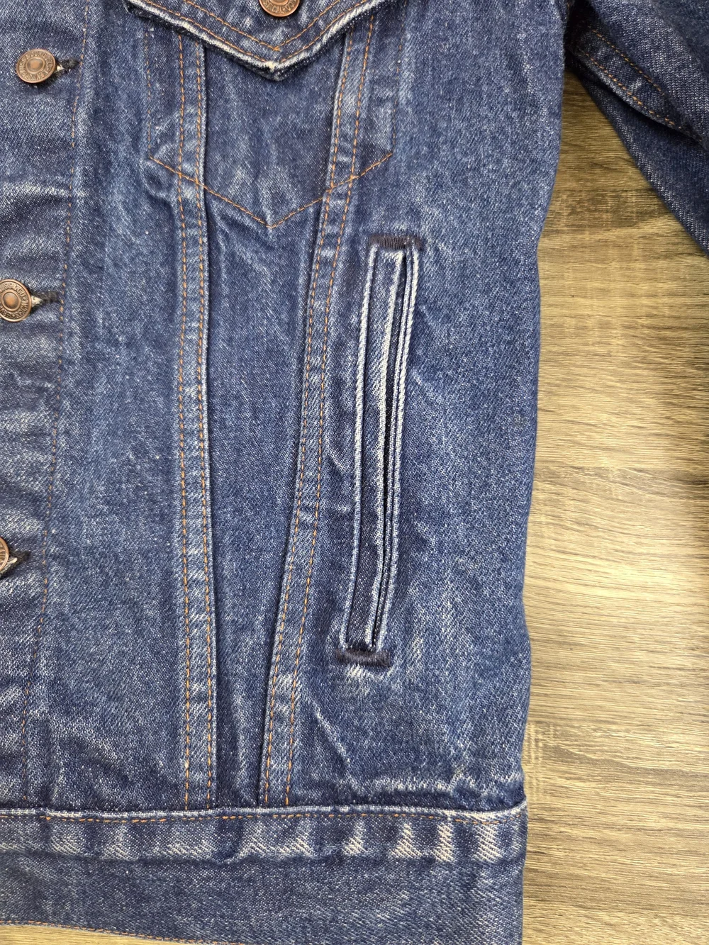 Vintage Levi's Type 3 Mens Size 36 Denim Trucker Jacket Blue 70506-0217 USA Made - Picture 6 of 9